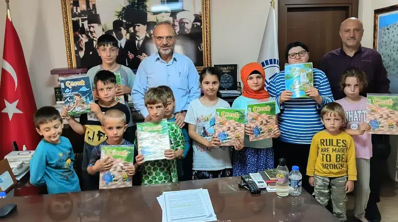 Şenocak Mahallesi Yaz Kur’an Kursu Öğrencilerinden Müftü Küçük’e Ziyaret