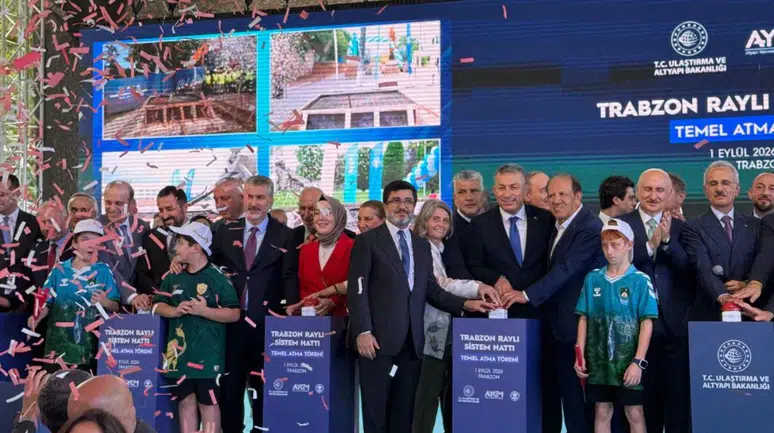 Trabzon Raylı Sistem Projesinde Temel Atıldı