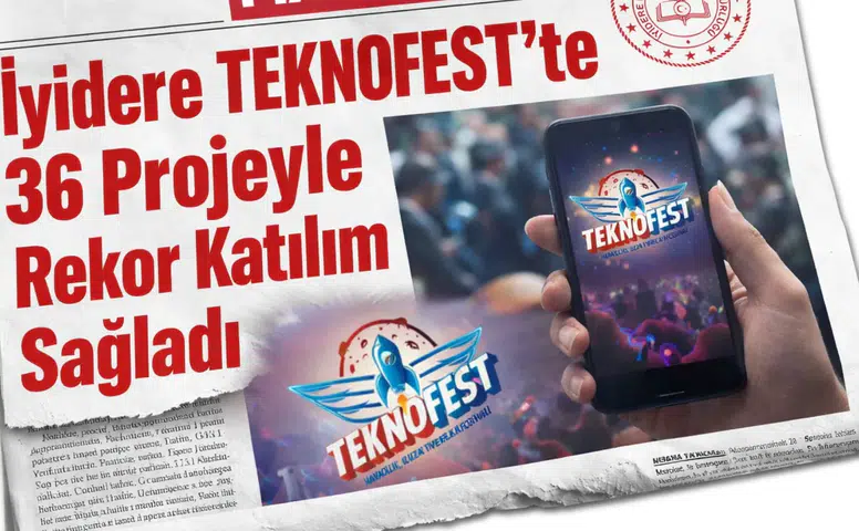 İyidere TEKNOFEST’te 36 Projeyle Rekor Katılım Sağladı
