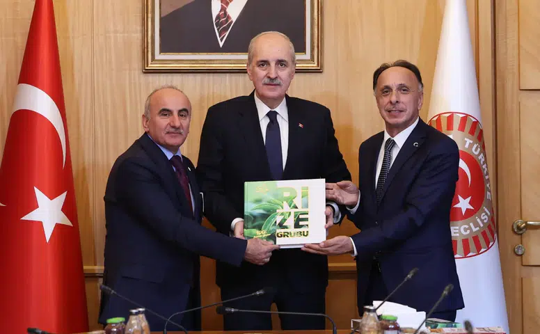 TBMM Başkanı Kurtulmuş, Rize Grubu Heyetini Kabul Etti