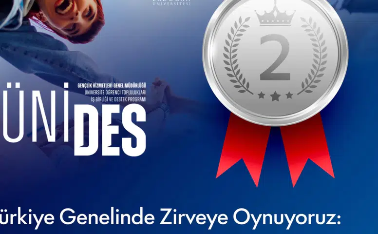 Recep Tayyip Erdoğan Üniversitesi ÜNİDES’te Türkiye İkincisi Oldu