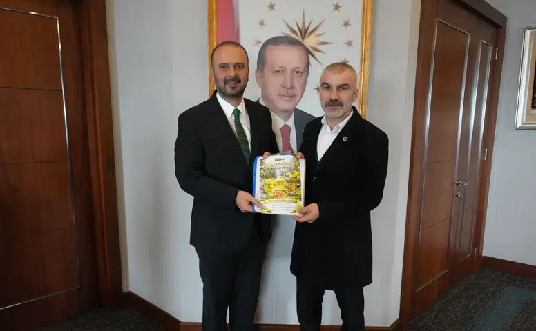 Büyük Birlik Partisi’nden İyidere Belediyesi’ne Ziyaret: Mandalina Projesi Masaya Yatırıldı