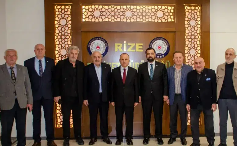 İYİ Parti Rize Heyetinden Emniyet Müdürü Turesin’e Ziyaret