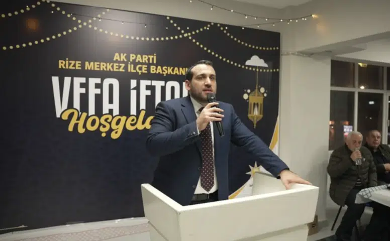AK Parti Rize Merkez İlçe’de Vefa İftarı: Eski ve Yeni Kadrolar Aynı Sofrada Buluştu