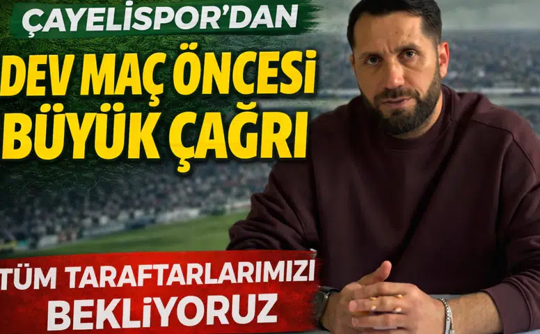 Çayelispor’dan Dev Maç Öncesi Büyük Çağrı: Lider Sebat Gençlikspor Maçı Ücretsiz!