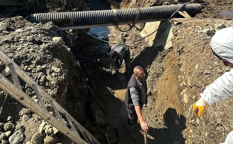 Pazar Belediyesi’nden Hamidiye Mahallesi’nde Altyapı ve Kanalizasyon Çalışması