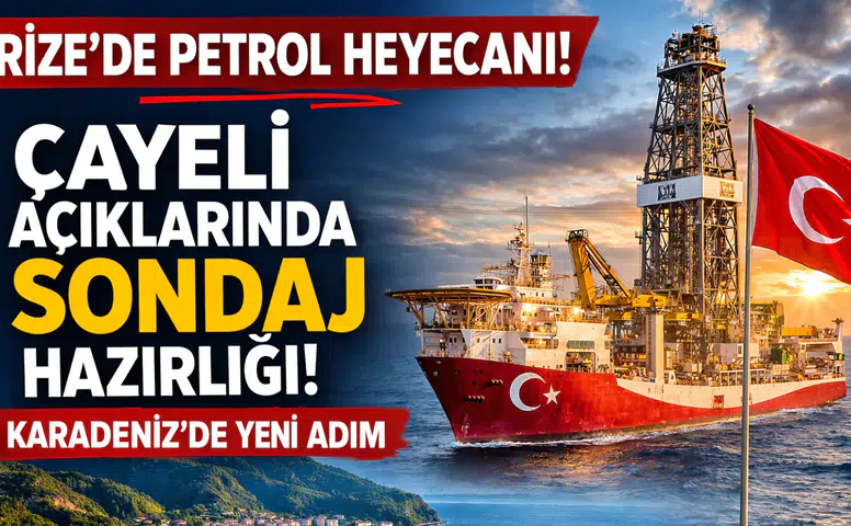 Rize’de enerji heyecanı: Çayeli açıklarında sondaj çalışması yapılabilir