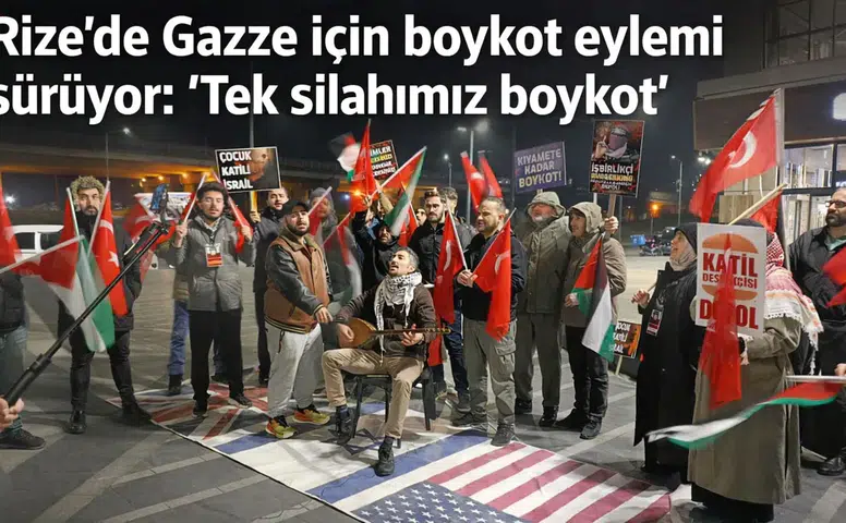 Rize’de Gazze İçin Boykot Eylemi Sürüyor: Tek Silahımız Boykot