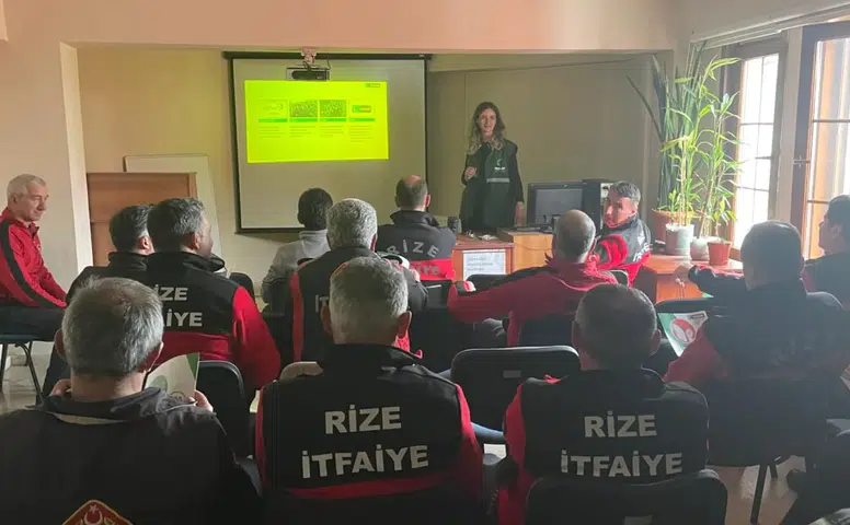 Rize’de İtfaiye Personeline Bağımlılıkla Mücadele Eğitimi ve YEDAM Tanıtımı