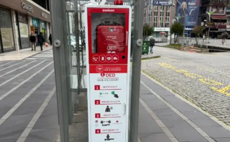 Rize’ye 5 Adet Otomatik Eksternal Defibrilatör Yerleştirildi