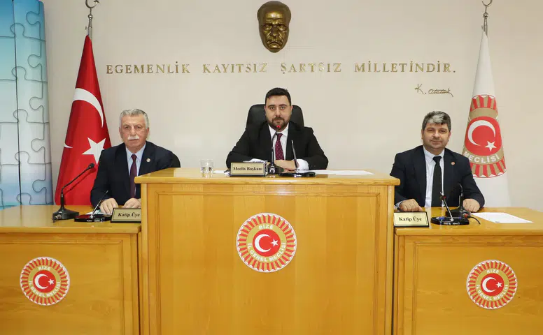 Rize İl Genel Meclisi’nde Başkanlık Divanı Seçimi Yapıldı