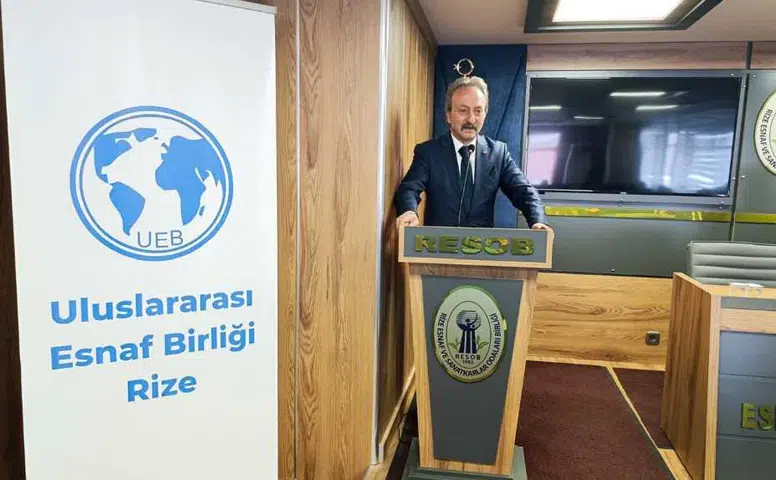 Uluslararası Esnaf Birliği Rize Şubesi Kuruldu: Başkanlığa Mustafa Gündoğan Seçildi