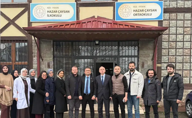 İyidere'de eğitim birliği için okullarda anlamlı ziyaretler yapıldı