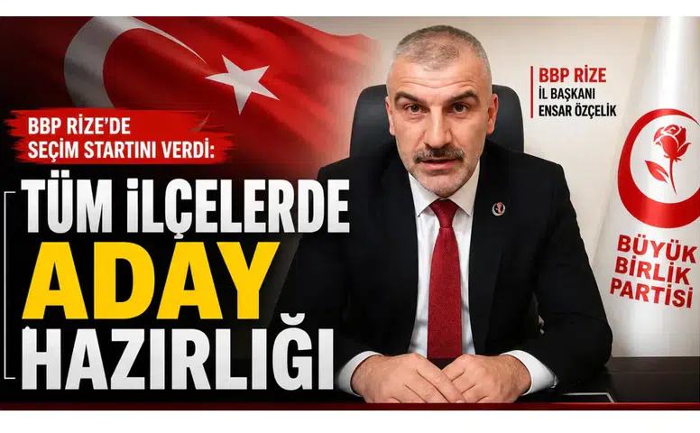 BBP Rize’de Seçim Startını Verdi: Tüm İlçelerde Aday Hazırlığı