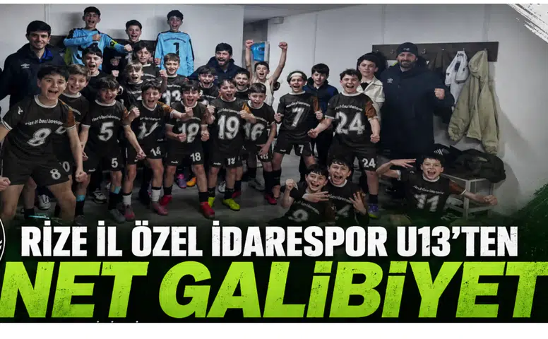 Rize İl Özel İdarespor U13’ten Net Galibiyet