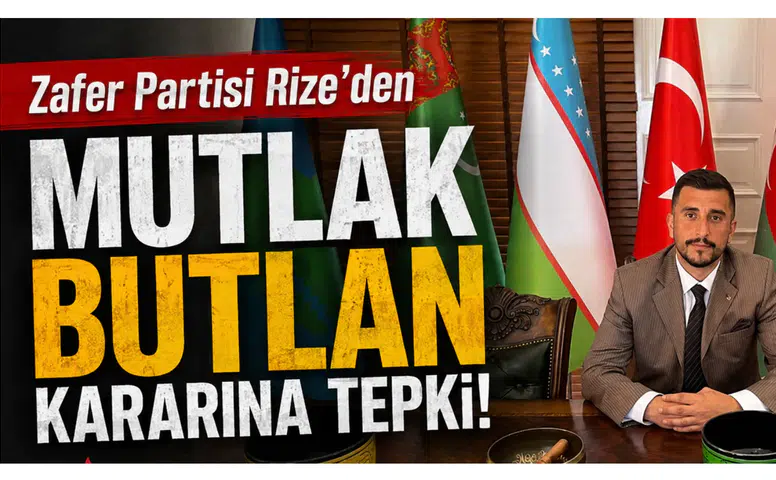 Zafer Partisi Rize’den Mutlak Butlan Kararına Tepki