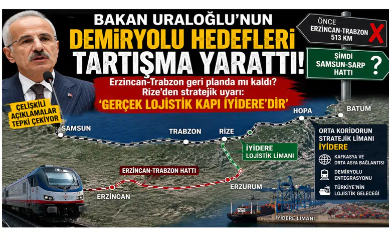 Bakan Uraloğlu’nun Demiryolu Açıklamalarına Tepki: Karadeniz’in Gerçek Lojistik Kapısı İyidere’dir