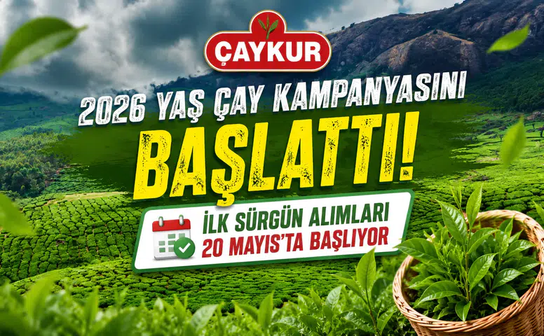 ÇAYKUR 2026 Yaş Çay Kampanyasını Başlattı: İlk Sürgün Alımları 20 Mayıs’ta Başlıyor