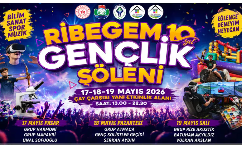 RİBEGEM Gençlik Şöleni 17 Mayıs’ta Başlıyor