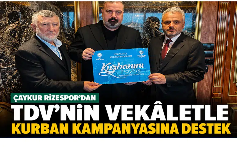 Çaykur Rizespor, Diyanet'in Kurban Kampanyasına Destek Vererek Dayanışma Çağrısında Bulundu!