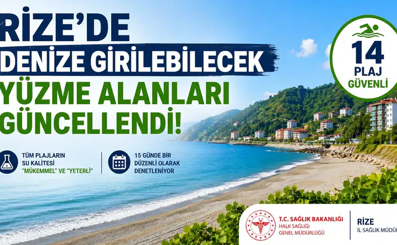 Rize'nin Güvenli Plajları Açıklandı! İşte 14 Temiz Nokta