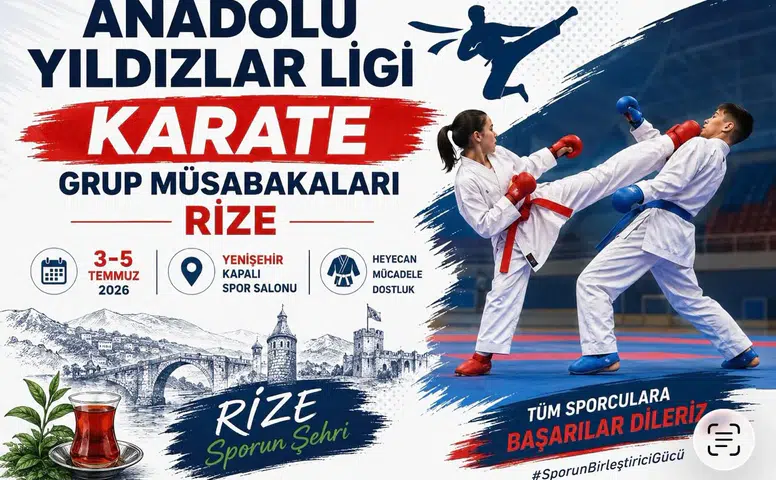 Anadolu’nun Yıldız Karatecileri Rize’de Tatamiye Çıkıyor