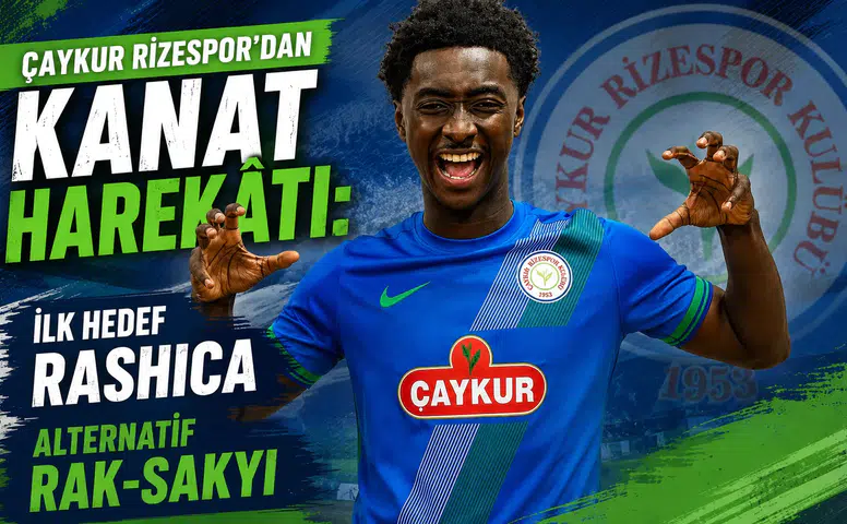 Çaykur Rizespor'dan Kanat Harekâtı: İlk Hedef Rashica, Alternatif Rak-Sakyi