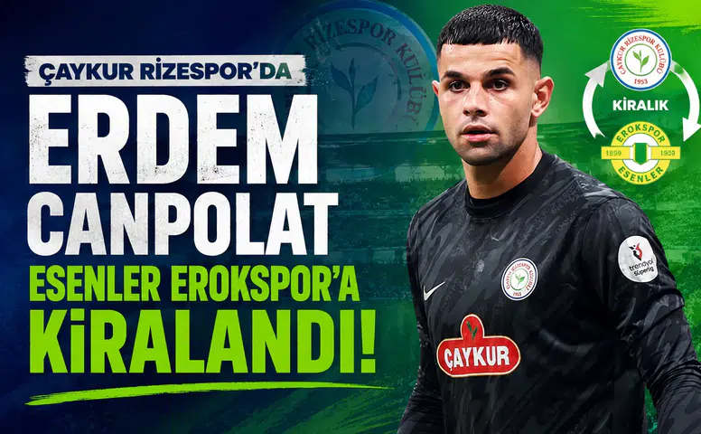 Çaykur Rizespor'da Erdem Canpolat Esenler Erokspor'a Kiralandı