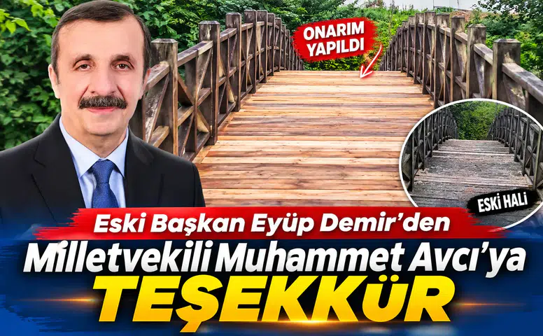 Eski Başkan Eyüp Demir'den Milletvekili Muhammet Avcı'ya Teşekkür