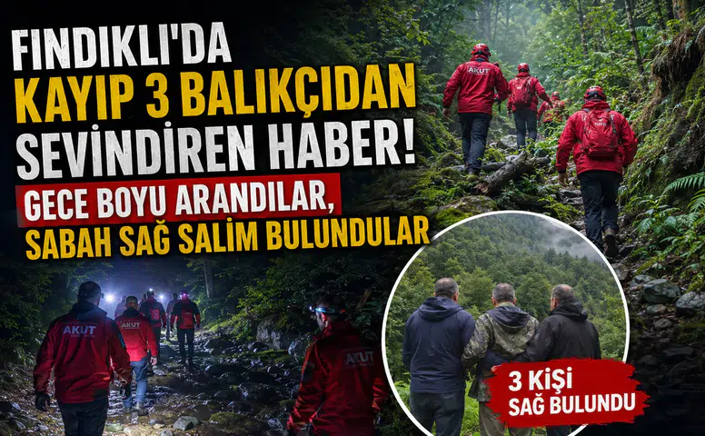Fındıklı'da Kayıp 3 Balıkçıdan Sevindiren Haber! Gece Boyu Arandılar, Sabah Sağ Salim Bulundular