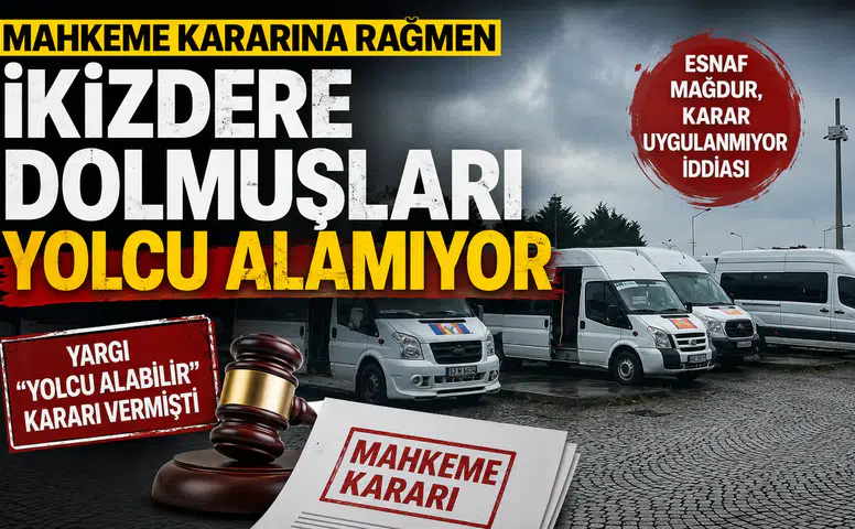 Mahkeme Kararına Rağmen İkizdere Dolmuşları Yolcu Alamıyor İddiası