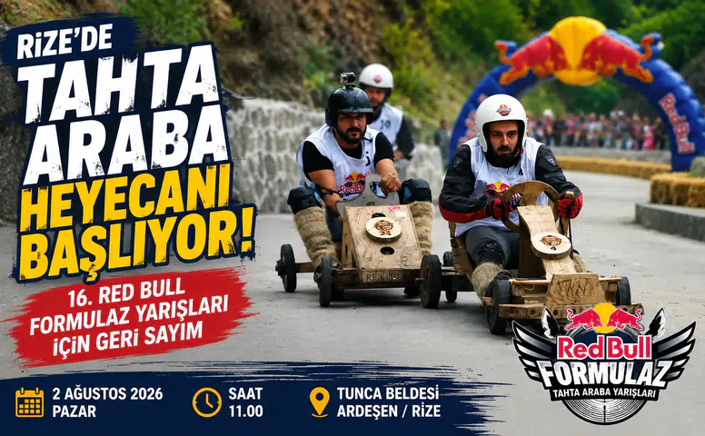 Rize'de Tahta Araba Heyecanı Başlıyor! 16. Red Bull Formulaz Yarışları İçin Geri Sayım