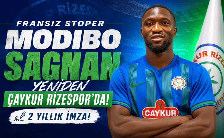Fransız Stoper Modibo Sagnan Yeniden Çaykur Rizespor'da! 2 Yıllık İmza