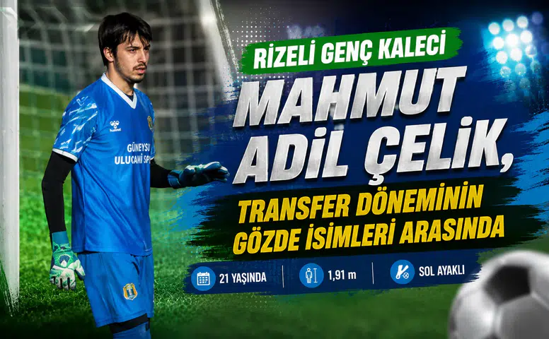 Rizeli Genç Kaleci Mahmut Adil Çelik, Transfer Döneminin Gözde İsimleri Arasında