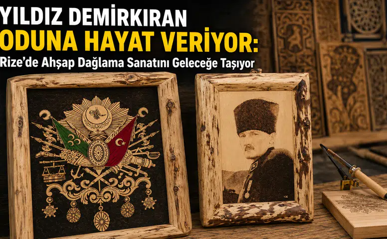 Yıldız Demirkıran Oduna Hayat Veriyor: Rize'de Ahşap Dağlama Sanatını Geleceğe Taşıyor