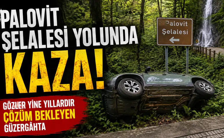 Palovit Şelalesi Yolunda Kaza: Gözler Yine Yıllardır Çözüm Bekleyen Güzergâhta