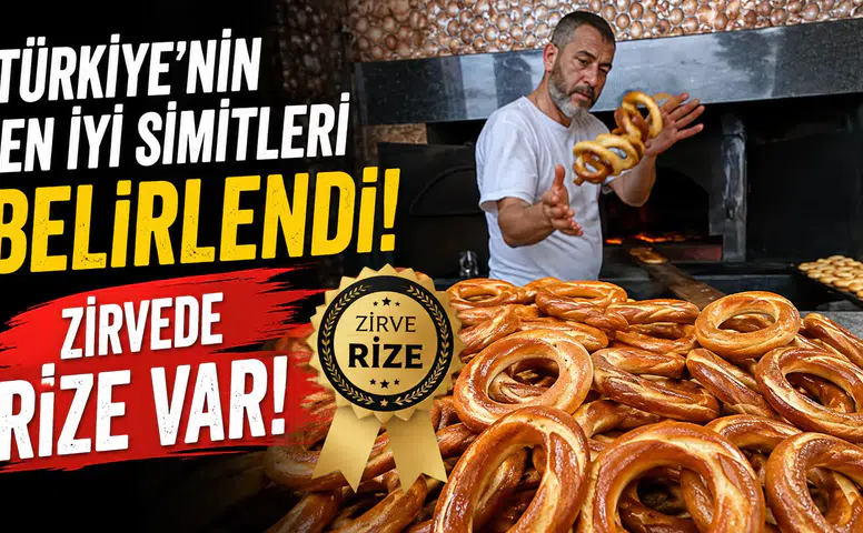 Türkiye’nin en iyi simitleri belirlendi; zirvede Rize var