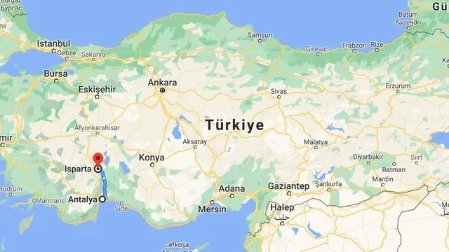 Uçakla, otobüsle ve arabayla Isparta Antalya arası kaç saat?