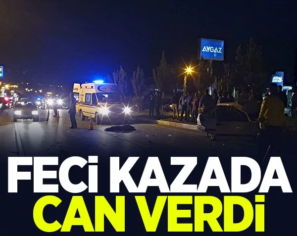 Motosiklet Kazası! Feci Şekilde can verdi!