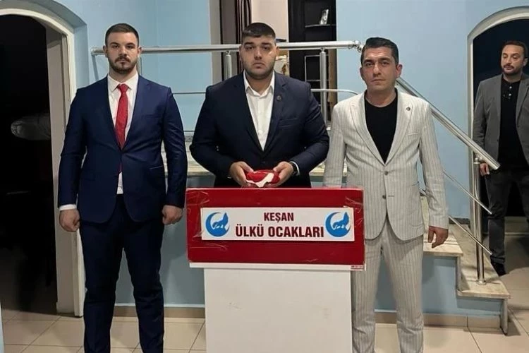 Edirne Keşan Ülkü Ocakları’nın yeni başkanı Yiğit Yamalı