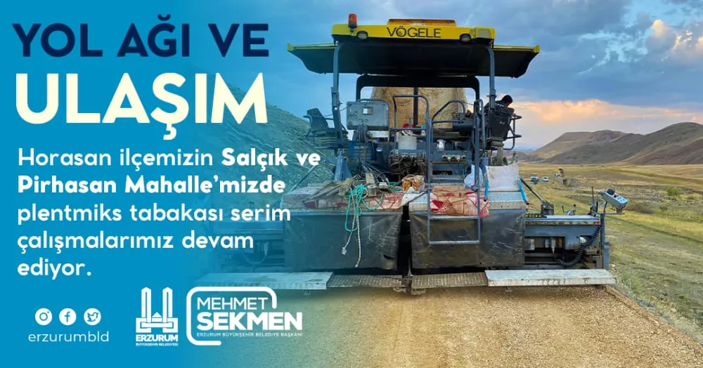 Tabakaları açığa çıkaran çalışmalar sürüyor: Horasan İlçesi