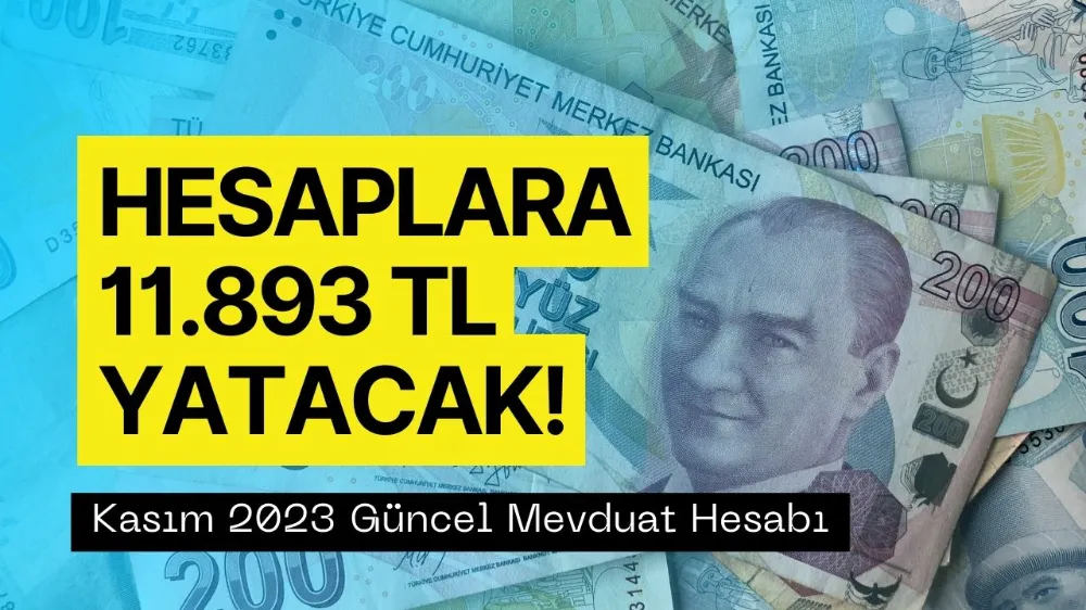 Hesaplara 11 Bin 893 TL Yatacak! Kasım Ortasına Doğru Hesaplandı