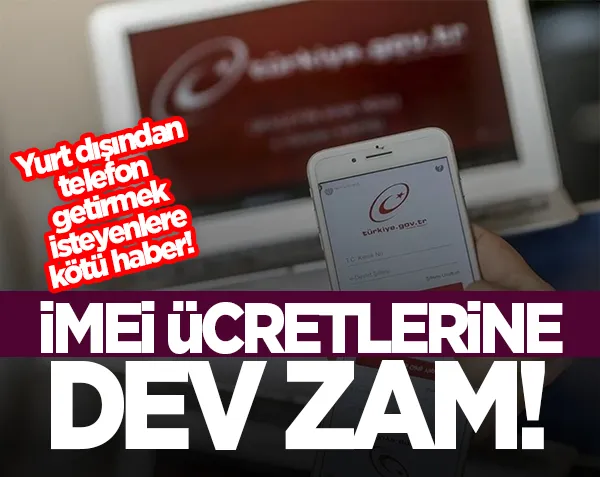 Yeni İMEİ kayıt ücretleri belli oldu! Yurt dışından telefon getirenleri üzecek haber...