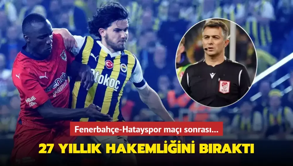 Kemal Yılmaz hakemliği bıraktı!