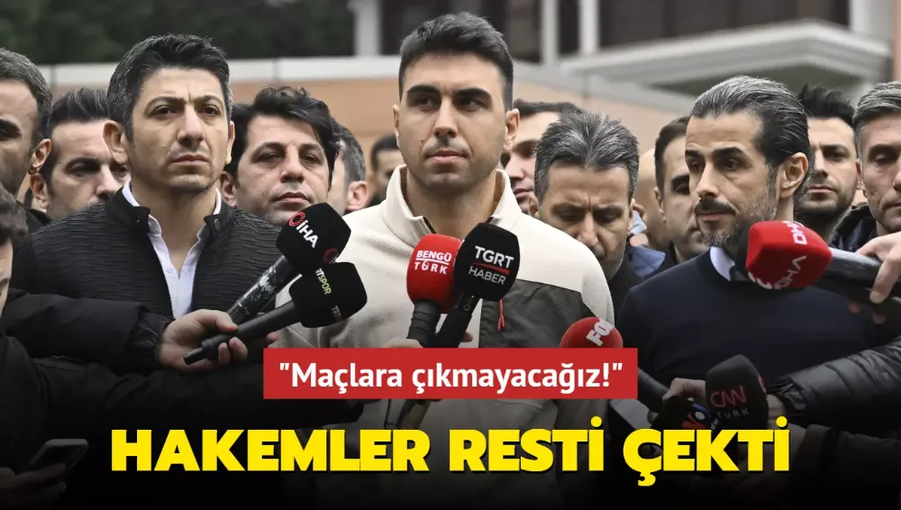 Hakemler resti çekti! 