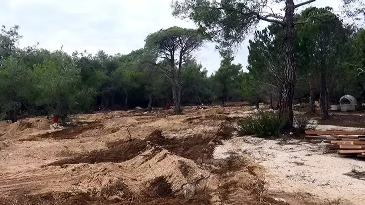 Tadilattaki otelin molozunun ormana döküldüğü ve ağaçların kesildiği iddiasıyla suç duyurusu