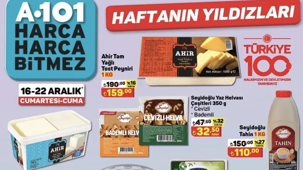 A101 Haftanın Yıldızları: 16 Aralık - 22 Aralık 2023 İndirimleri