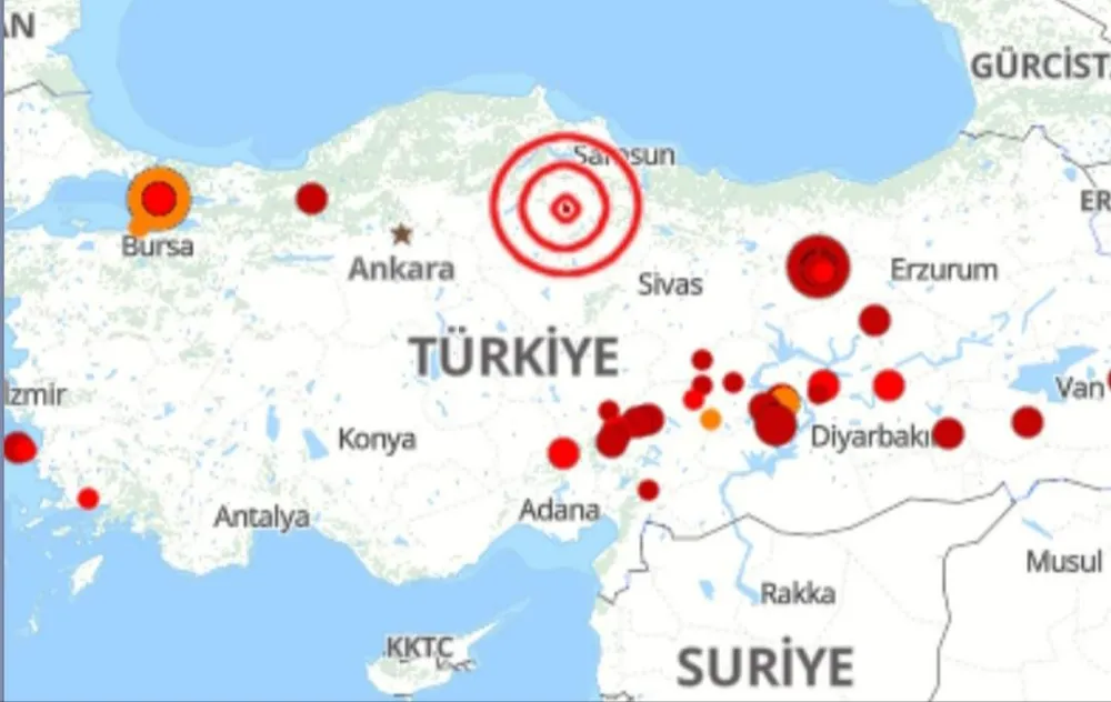 Gümüşhane’de meydana gelen deprem Rize’de Hissedildi