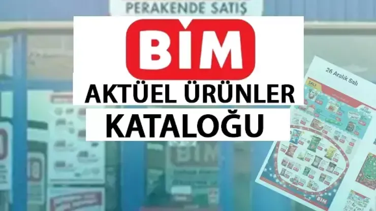 BİM AKTÜEL KATALOĞU... 26 Aralık 2023 BİM aktüel ürünler belli oldu!