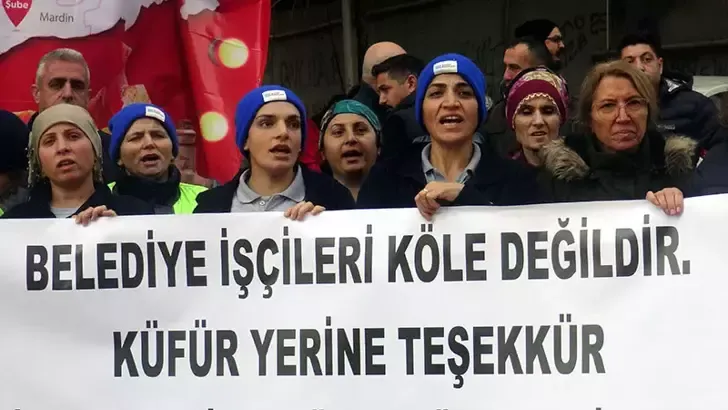 Avcılar’da temizlik işçisine saldırı protesto edildi